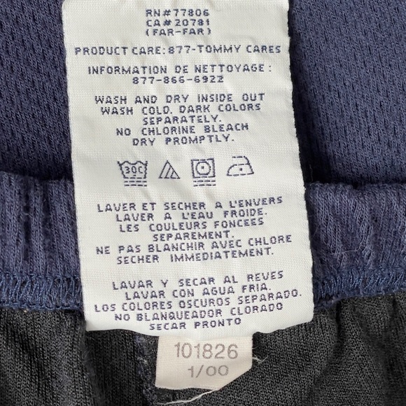 Vintage 2000 Tommy Hilfiger Athletic Shorts Drawstring Waist Jersey Cotton | M - Picture 6 of 7